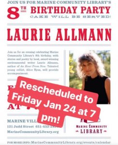 Marine Library 8th Birthday Party with author Laurie Allmann