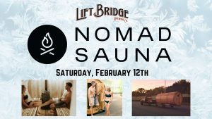 Nomad Sauna at Lift Bridge Brewery