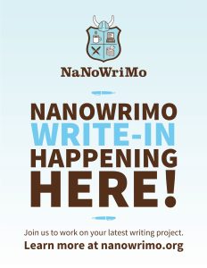 Wednesday Write Ins for NaNoWriMo